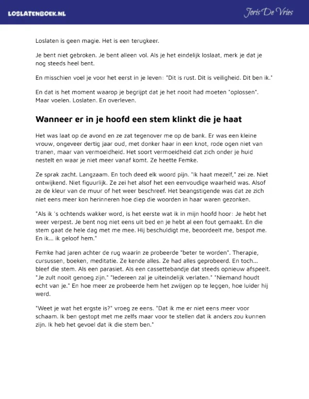 Laat Los Wat Je Kapotmaakt — methode voor loslaten en vergeven