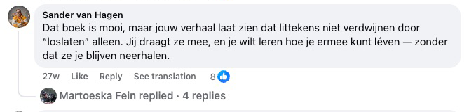 Reactie van Sander